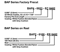 Ordering Example for Spring-Fast® BAP AERO Series Flexi-Grommet™ Wire Protection Flexible Grommets