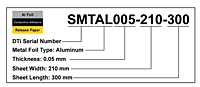 Ordering Examples for Shield-Fast™ SMT Series Metal Foil Adhesive Tapes