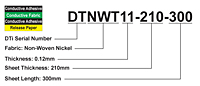 Ordering Examples for Shield-Fast™ DT Series Conductive Fabric Adhesive Tapes