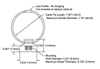 DTi-Ti's Push-Mount™ Cable Ties - 2