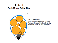 DTi-Ti's Push-Mount™ Cable Ties - 4