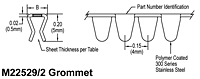 Spring-Fast® Mil-Spec M22529/1 Composite Flexible Grommets - 2
