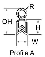 Seal-Fast™ Enclosure and Door High Performance Edge Seals (Profile A)