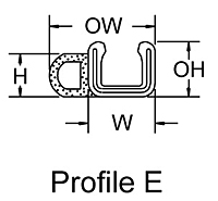 Seal-Fast™ Enclosure and Door High Performance Edge Seals (Profile E)