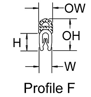 Seal-Fast™ Enclosure and Door High Performance Edge Seals (Profile F)