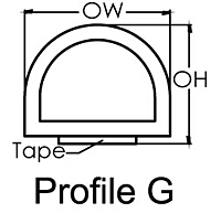 Seal-Fast™ Enclosure and Door High Performance Edge Seals (Profile G)