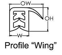 Seal-Fast™ Enclosure and Door High Performance Edge Seals (Profile Wing)