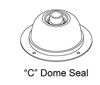 "C" Dome Seal for Seal-Fast™ Protection Plate-Seals