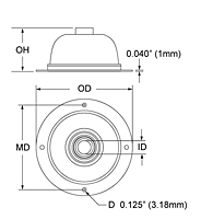 "C" Dome Seal for Seal-Fast™ Protection Plate-Seals - 2