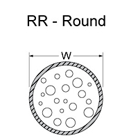 RR - Round for Shield-Fast™ G Series Conductive Fabric Over Foam Gaskets