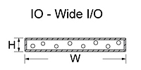 IO - Wide Inside Outside for Shield-Fast™ G Series Conductive Fabric Over Foam Gaskets