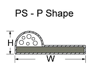 PS - P Shape for Shield-Fast™ G Series Conductive Fabric Over Foam Gaskets