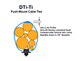 DTi-Ti's Push-Mount™ Cable Ties - 4