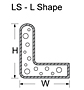 LS - L Shape for Shield-Fast™ G Series Conductive Fabric Over Foam Gaskets